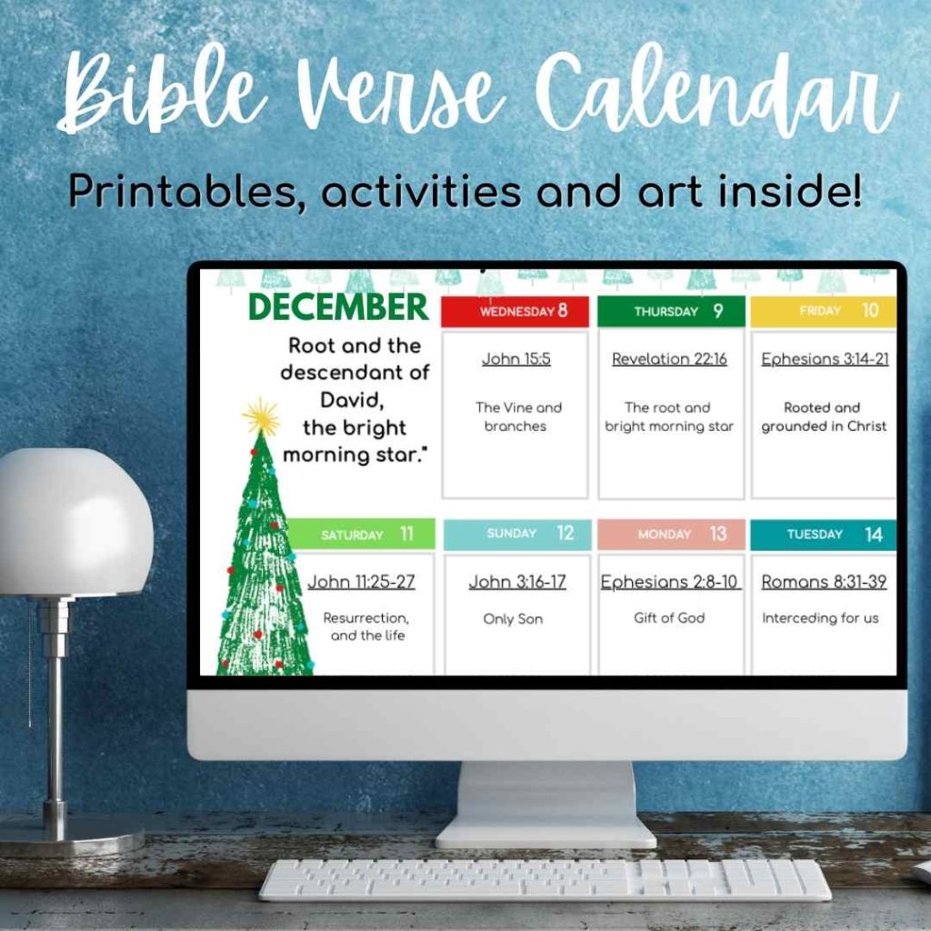 December Bible Verse Calendar