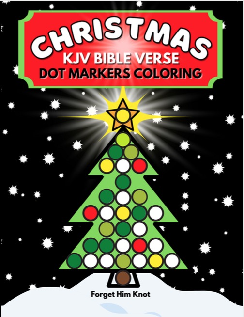 KJV Christmas Dot Marker Coloring Book