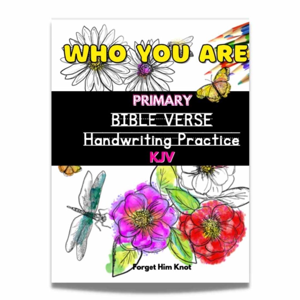 Bible verse handwriting book