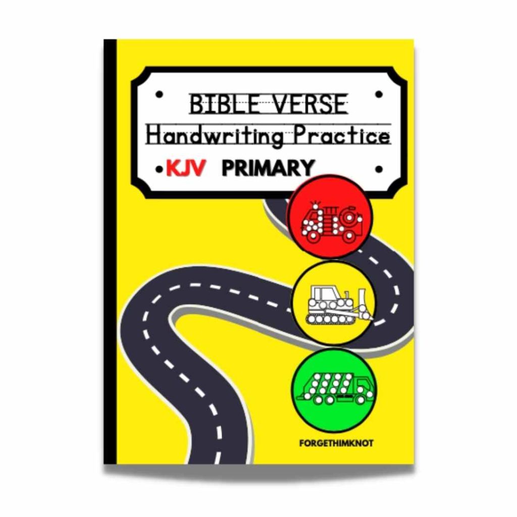 Bible verse handwriting book