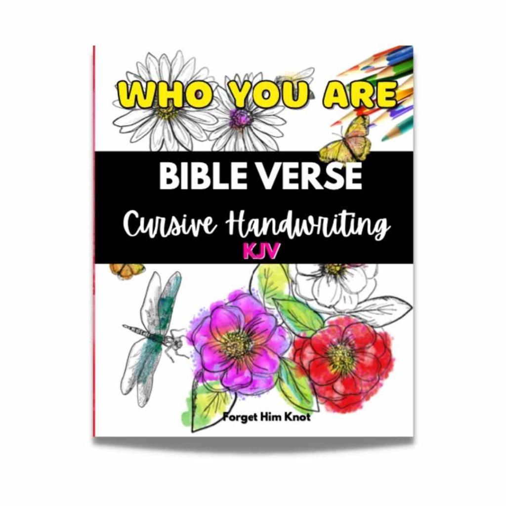 Bible verse cursive handwriting