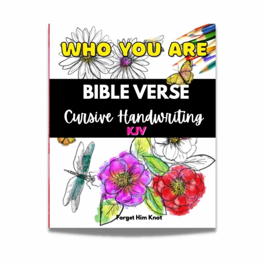 Bible verse cursive handwriting