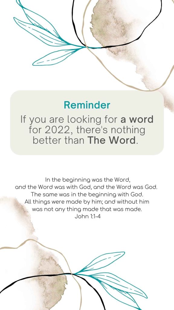 New Years Bible verse