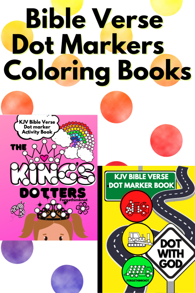 Bible verse dot markers coloring books