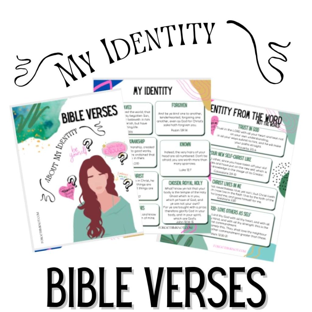 Bible verses about identity/free pdf/forgethimknot.com