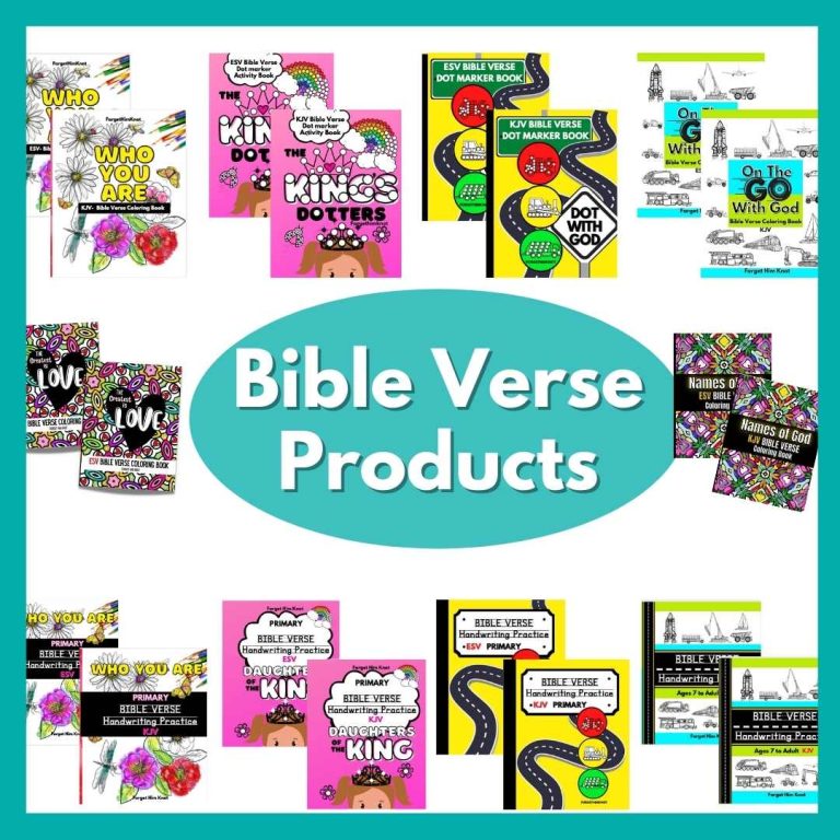 Bible verse coloring and handwriting printables