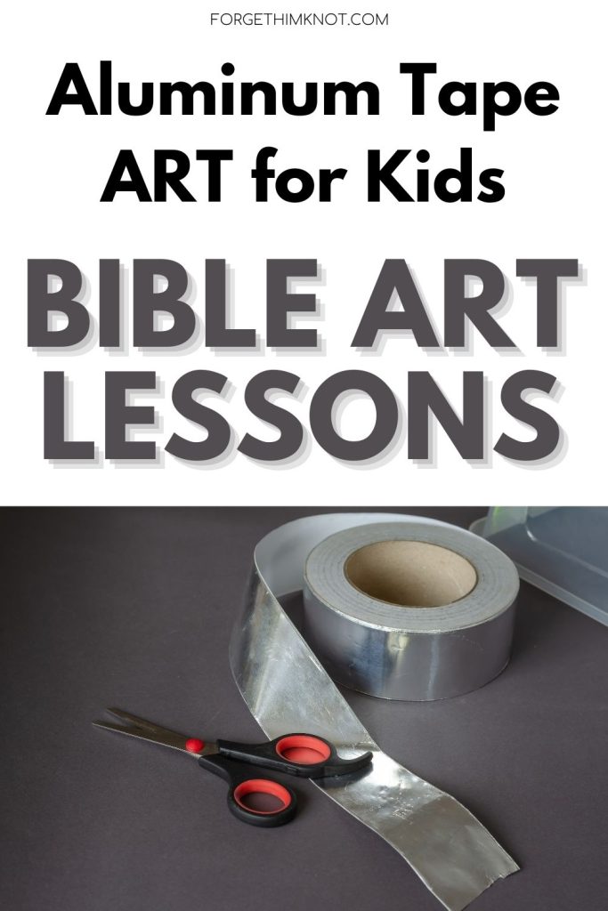 Aluminum tape art for kids