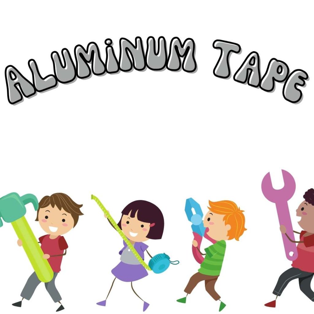 Aluminum tape art for kids