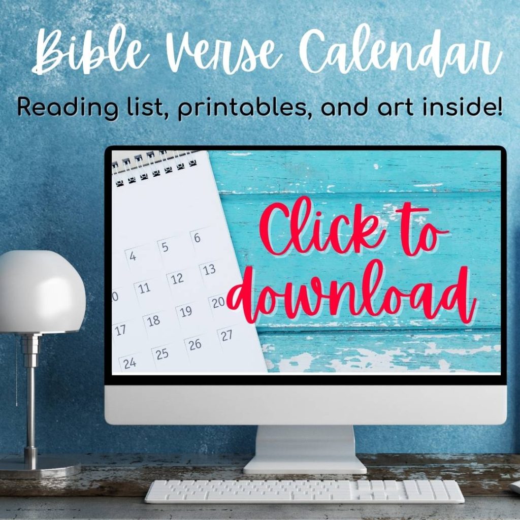 Monthly Bible verse calendar/ forgethimknot.com