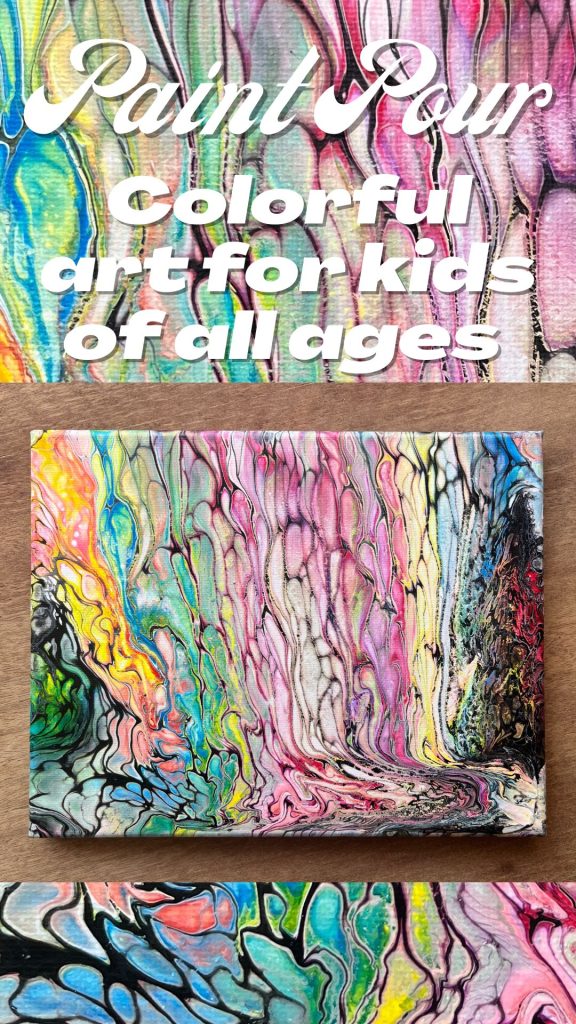 Acrylic pouring Bible Art for kids