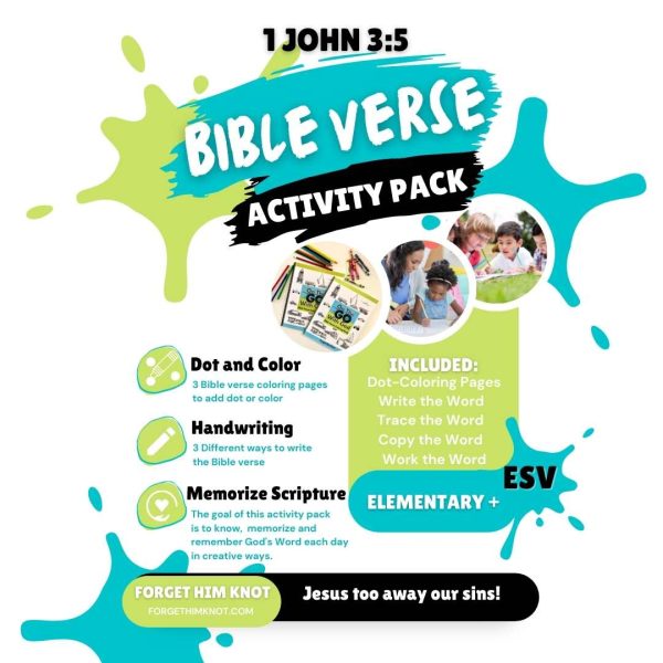 Bible Verse Coloring and Handwriting Printables