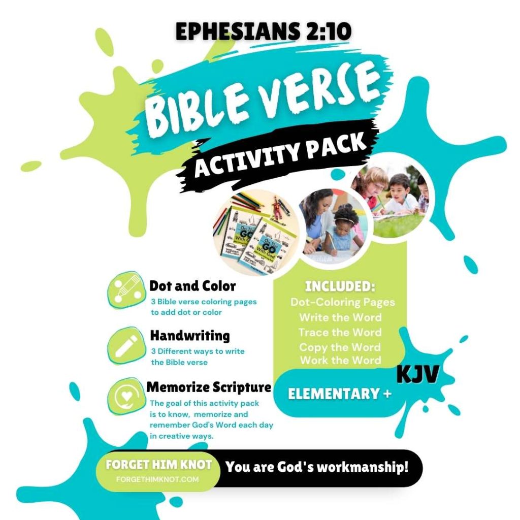 Bible Verse Coloring and Handwriting Printables