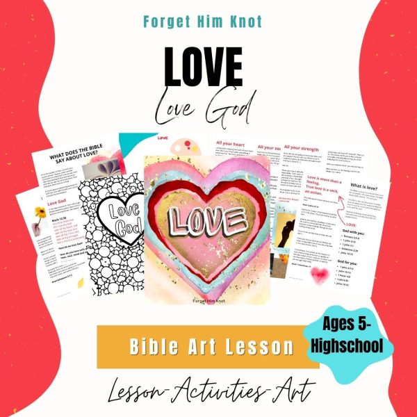 Love Bible Art Lesson for kids