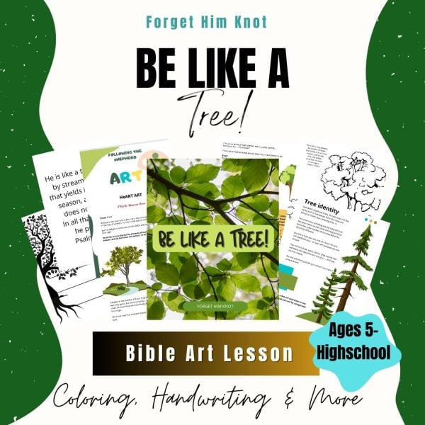 Be Like a Tree Bible Art Lesson