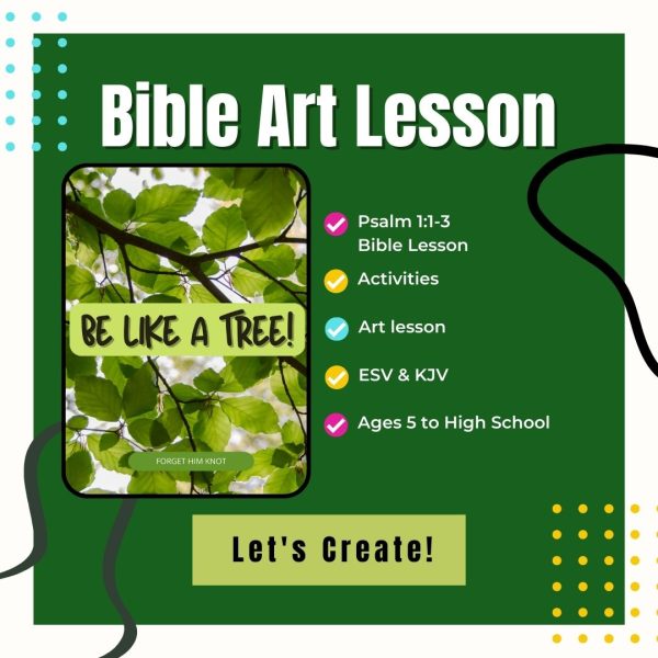 Be Like a Tree Bible Art Lesson for Kids