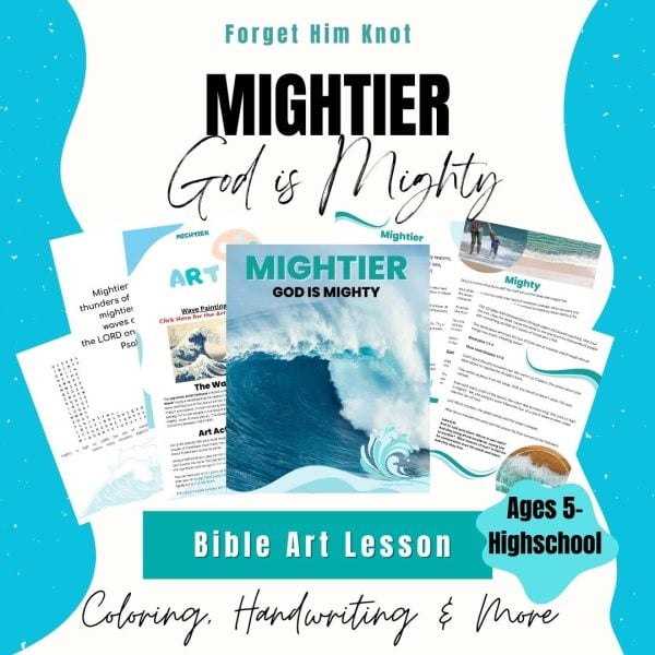 Mightier Bible Art Lesson for Kids