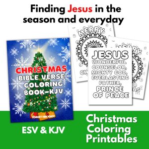 Bible Verse Christmas Coloring Printables- Reminders of Christ