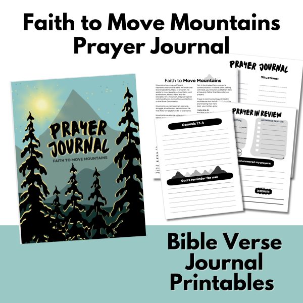 Prayer planner and gratitude journal printable