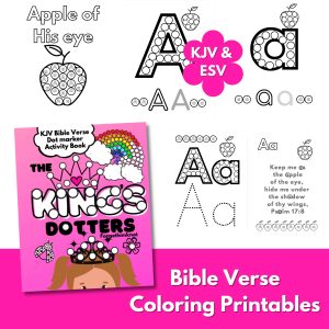 Bible Verse Coloring Printables – Dotters of the King