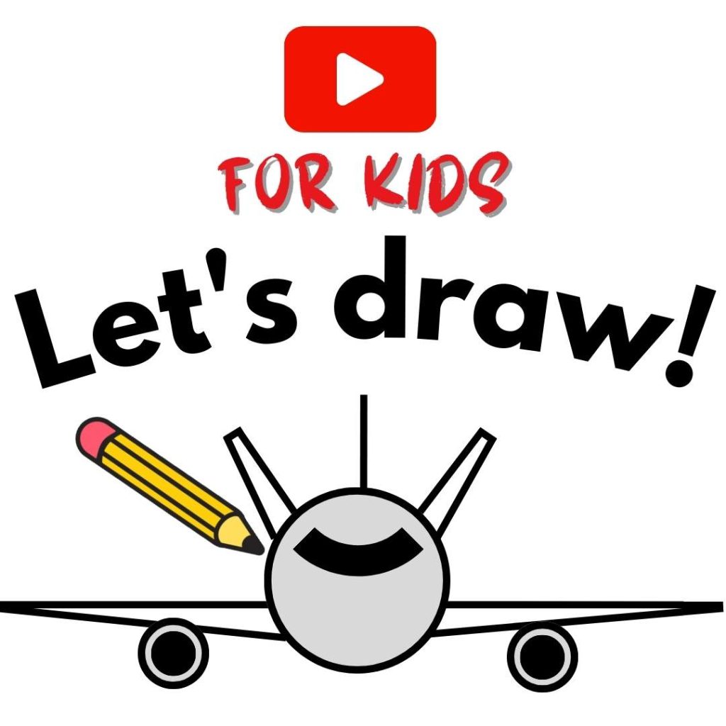 How to draw an airplane art for kids