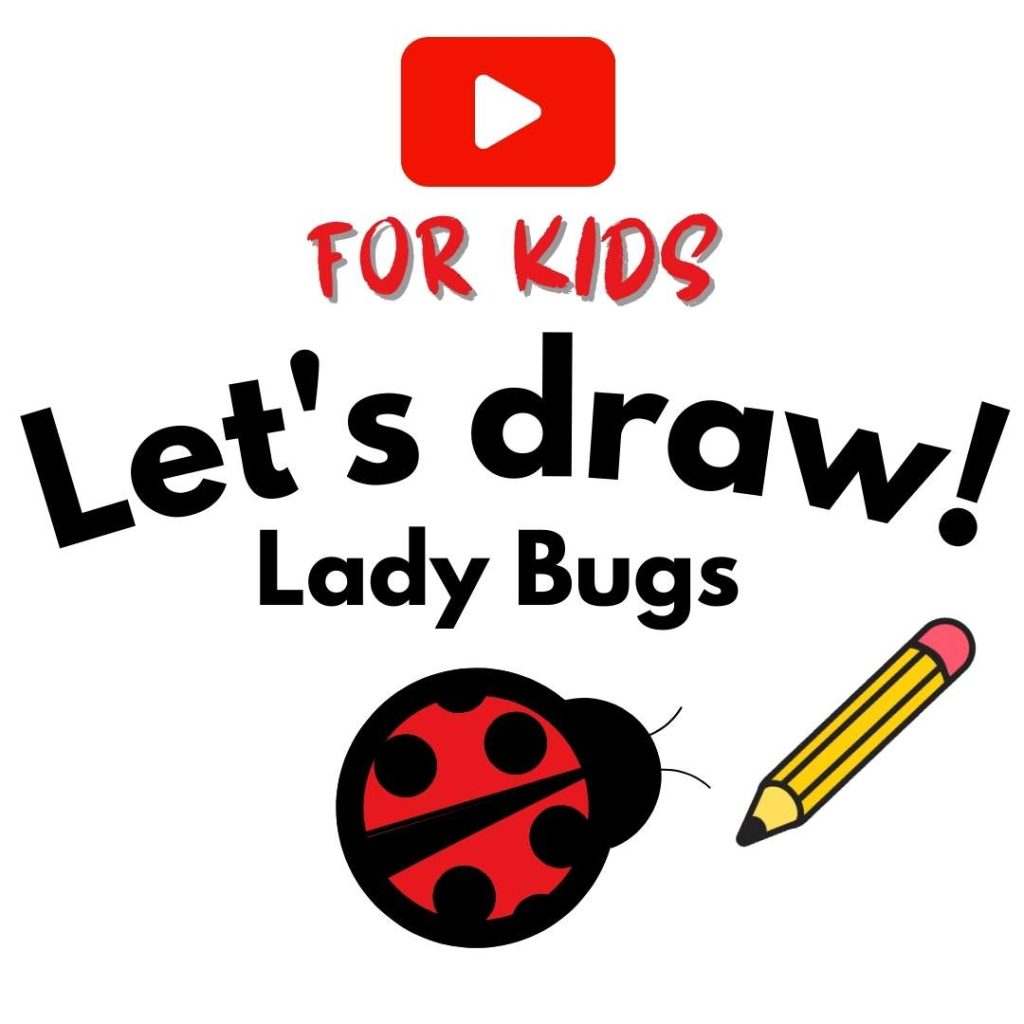 How to draw a lady bug art for kids
