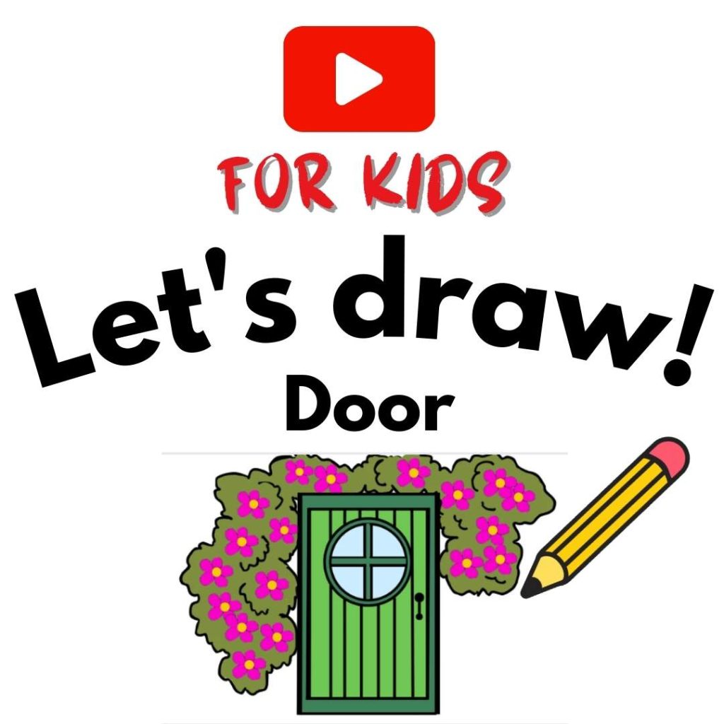 How to draw a door art for kids