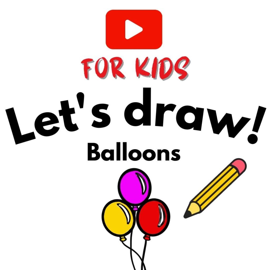 How to draw balloons art for kids