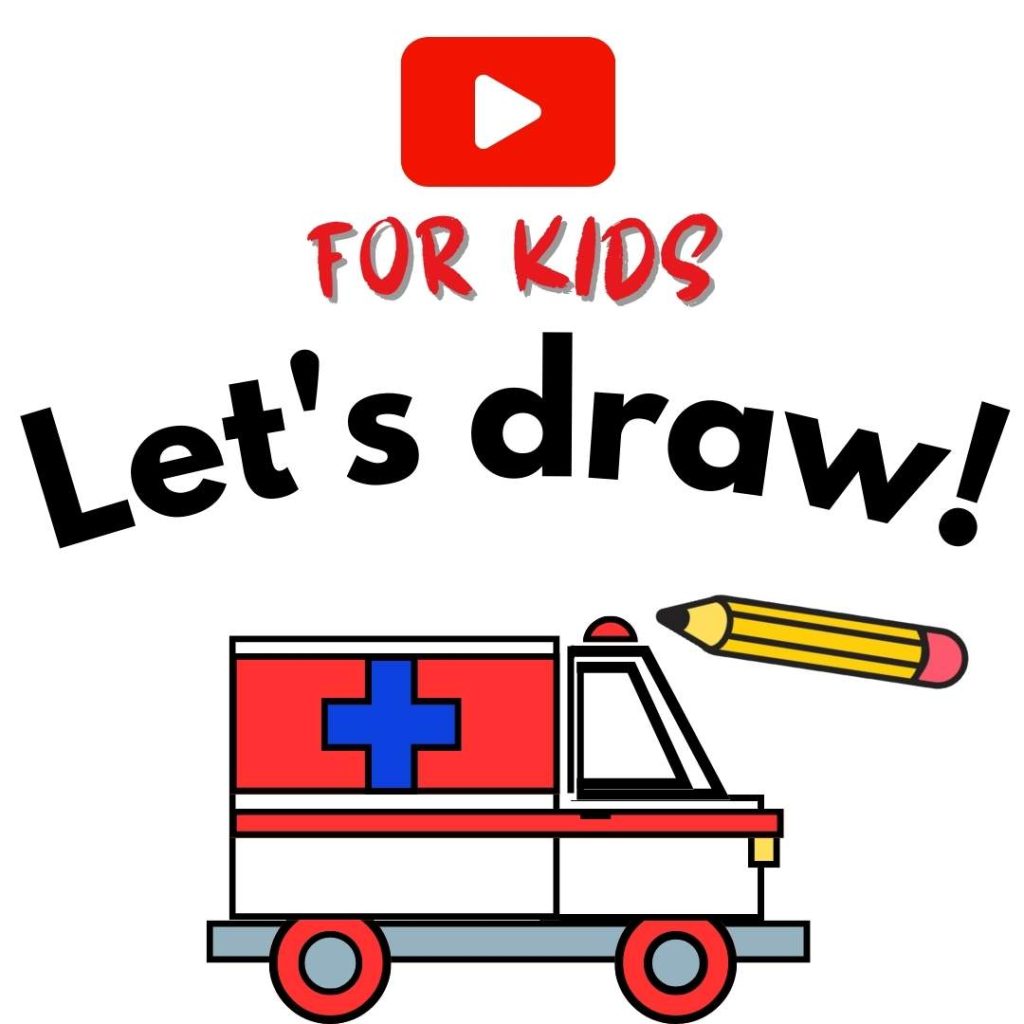 How to draw an ambulance art for kids