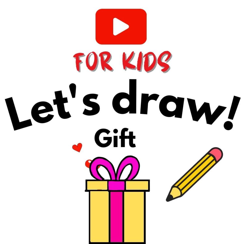 How to draw a gift art for kids