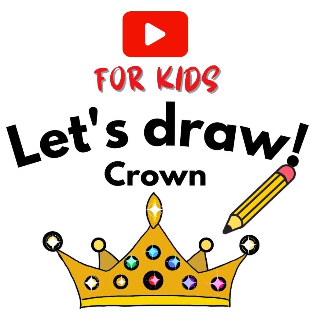 How to draw a crown art for kids