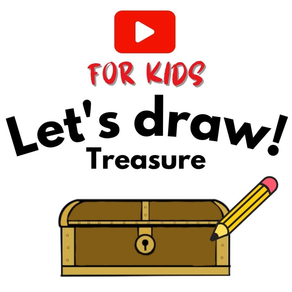 How to draw a treasure chest art for kids