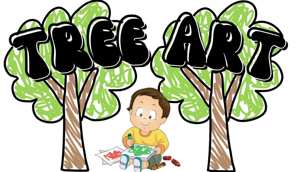 How to draw trees art for kids