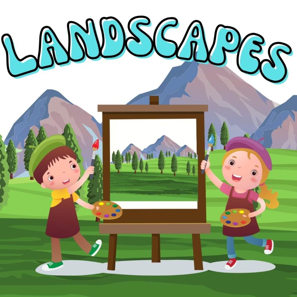 How to draw landscapes for kids