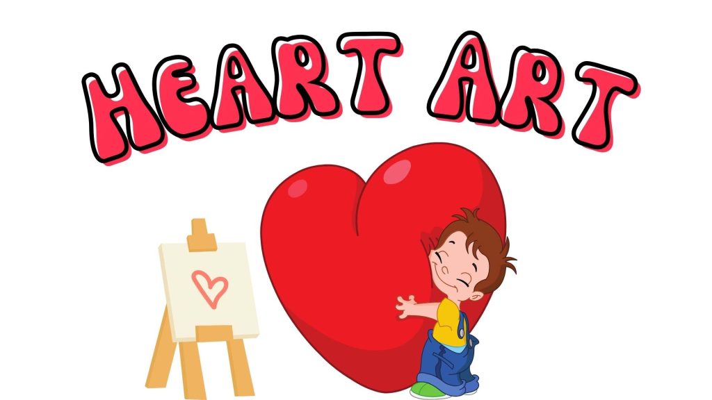How to draw hearts art for kids