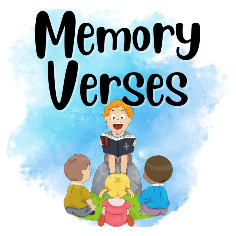 Bible memory verses for kids