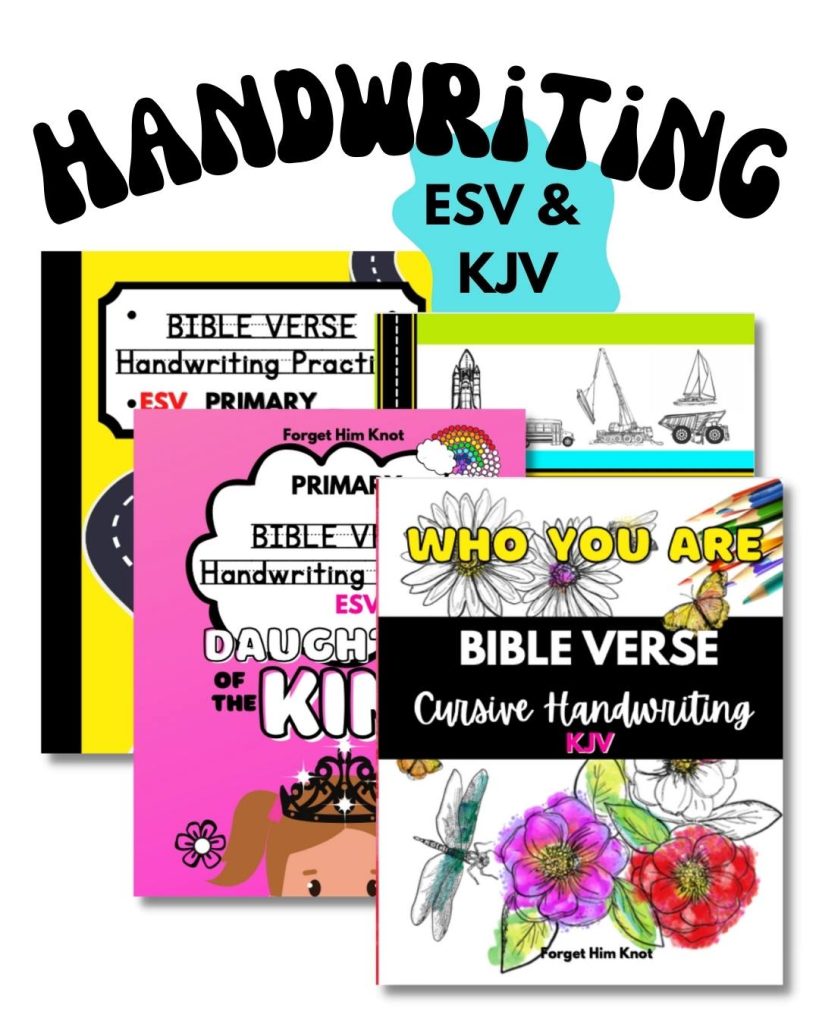 Handwriting Bible verse printables for kids