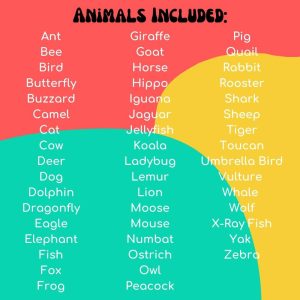 ABC Animals Bible Verse Printables for Kids (Primary)