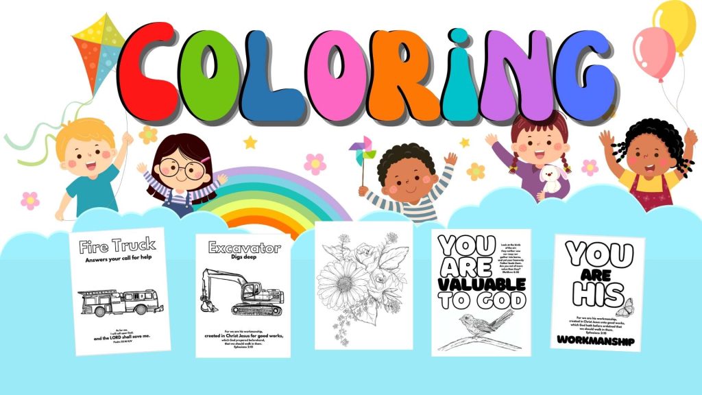 Bible verse coloring printables for kids