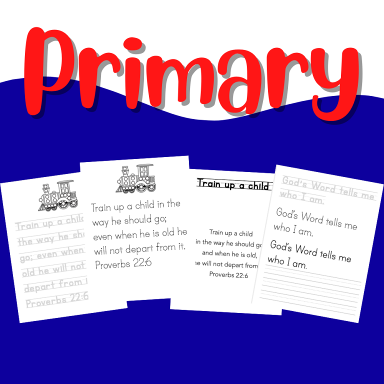 Primary Bible verse printables