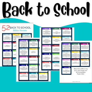 Read more about the article 52 Back To School Bible Verses Free Printable