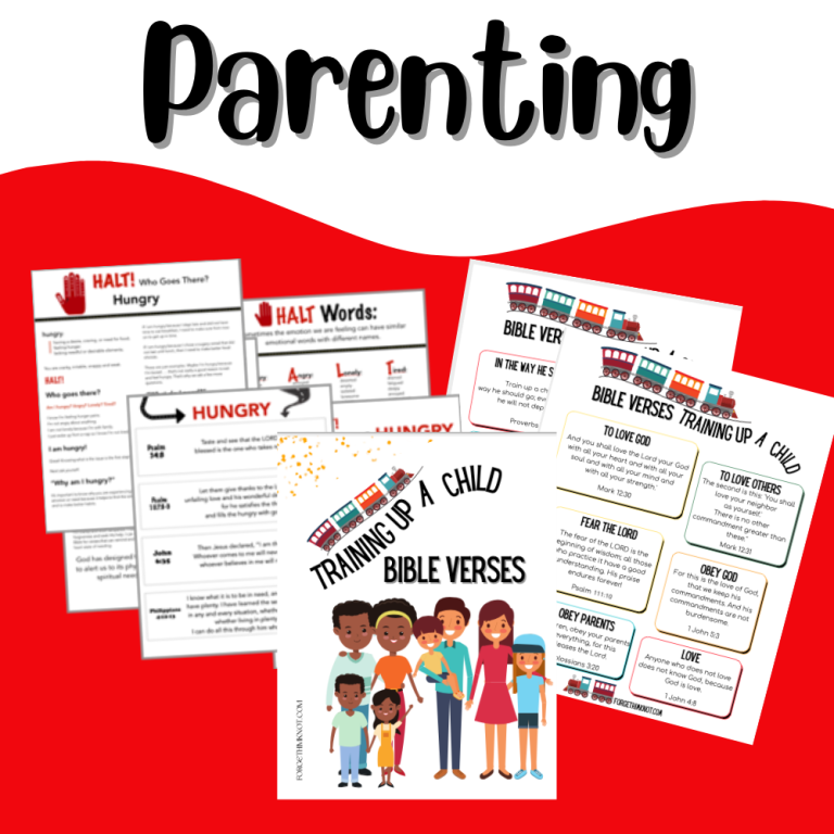 Christian parenting Bible verse printables