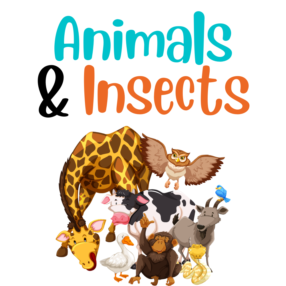 kids Bible verse animals and insects printables