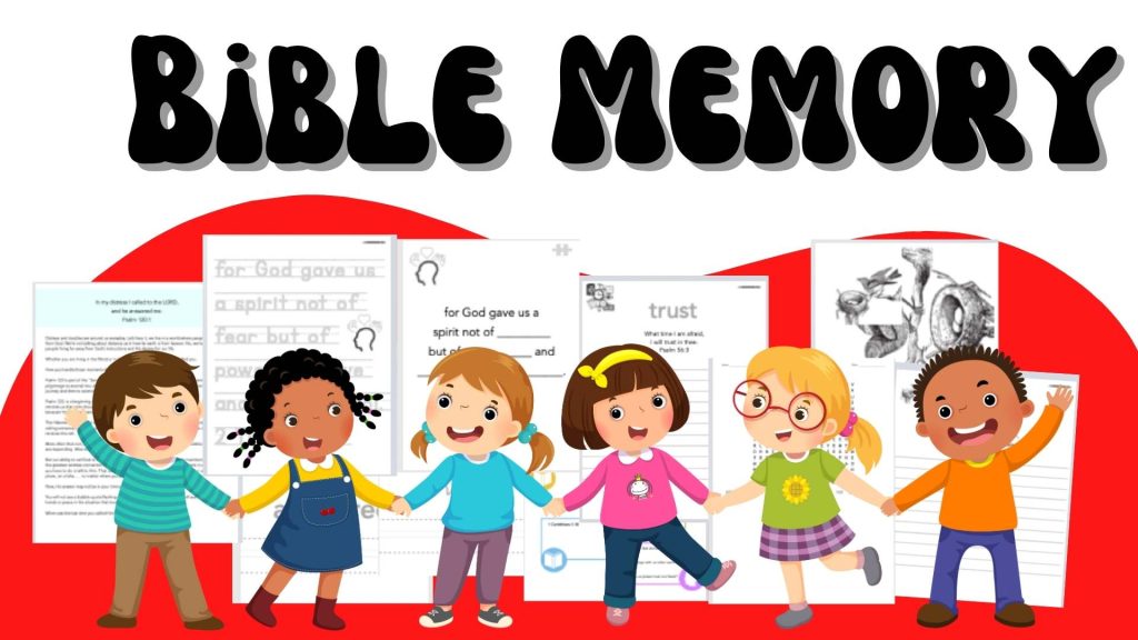 Bible Memory Verse bundles of printables for kids