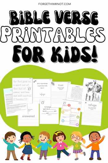 Bible verse printables for kids bundles
