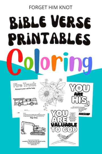 Bible verse coloring printables for kids