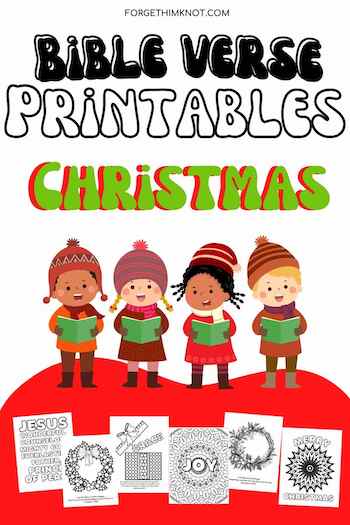 Christmas Bible verse printables for kids