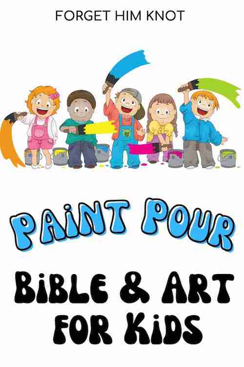 Acrylic paint pour art for kids