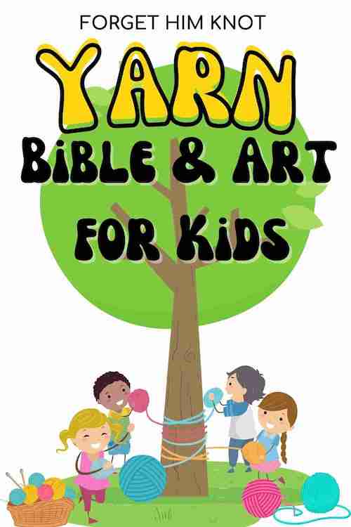 Yarn painting art for kids
