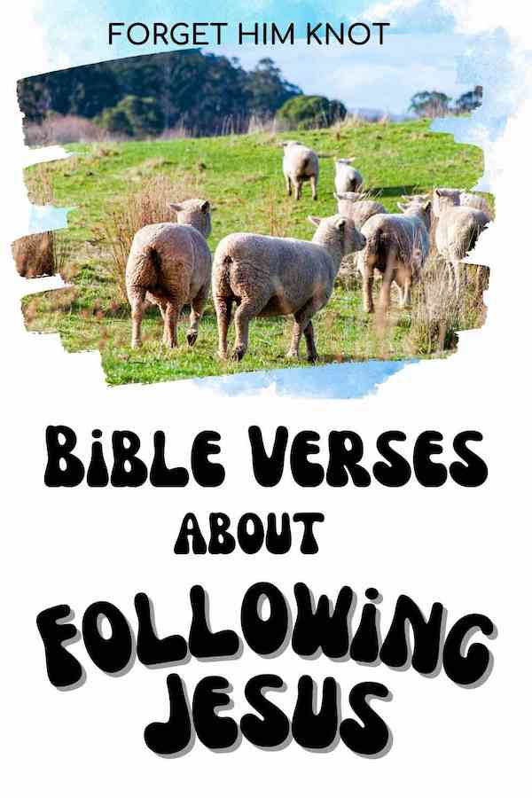 Bible verses about following Jesus