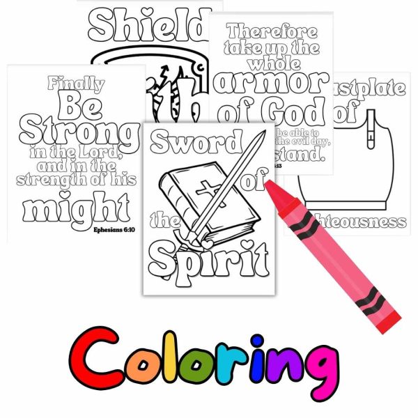Armor of God for kids coloring pages